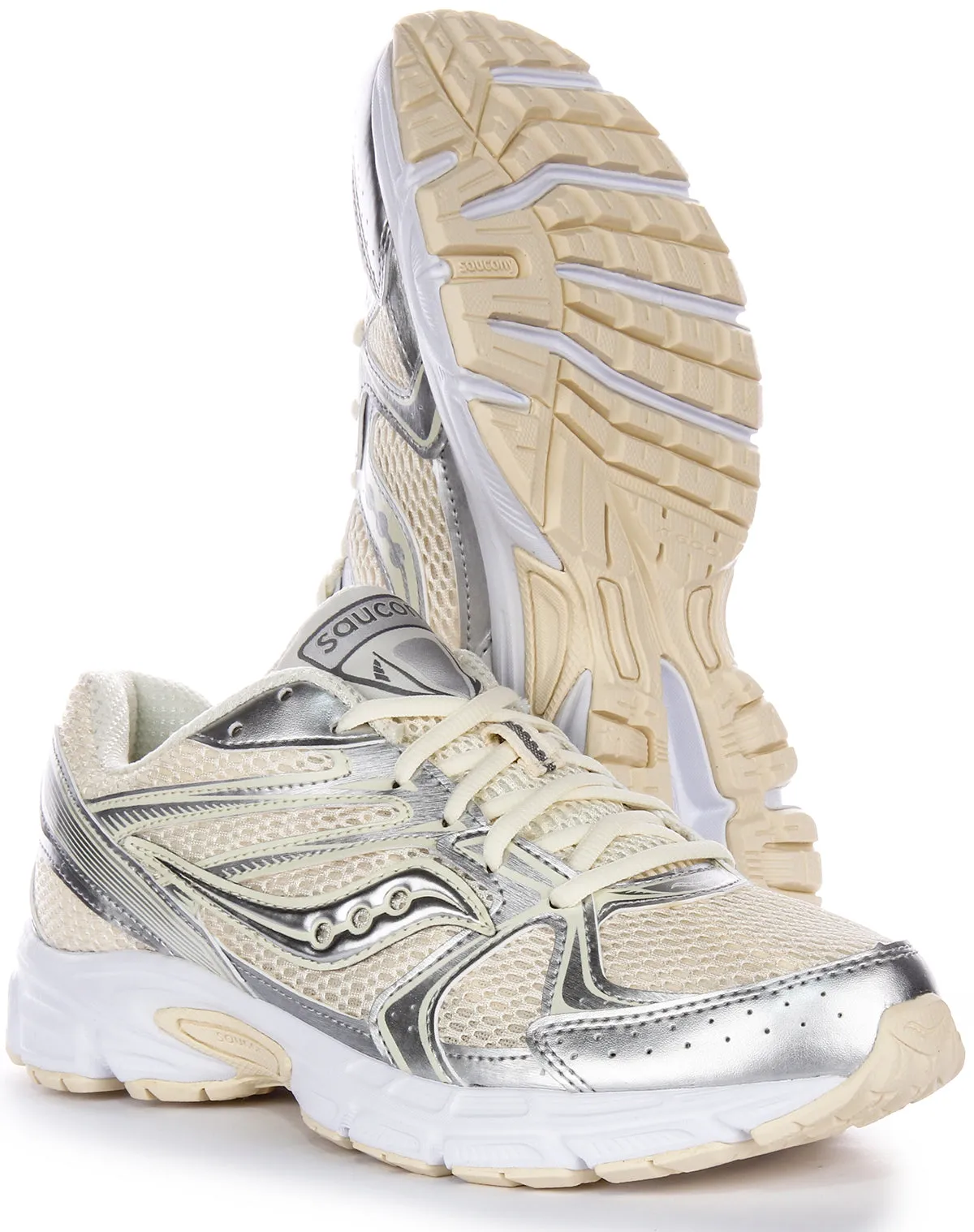 Saucony Ride Millennium En Crème Pour Femmes Chaussures Saucony
