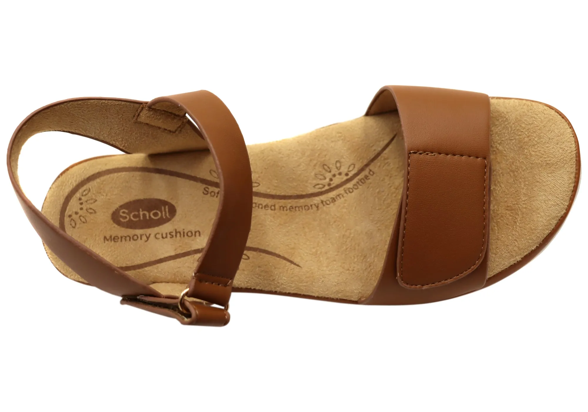 Sandales confortables à mémoire de forme pour femmes Scholl Orthaheel Carly - Chaussures Scholl Orthaheel