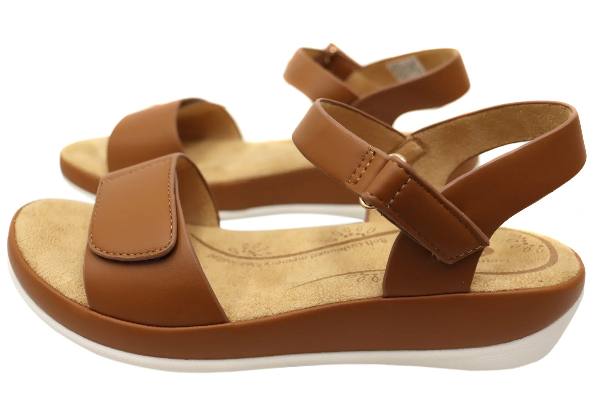 Sandales confortables à mémoire de forme pour femmes Scholl Orthaheel Carly - Chaussures Scholl Orthaheel
