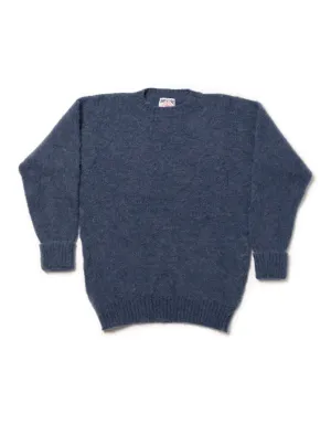 PULL SHAGGY DOG BLEU - COUPE CLASSIQUE