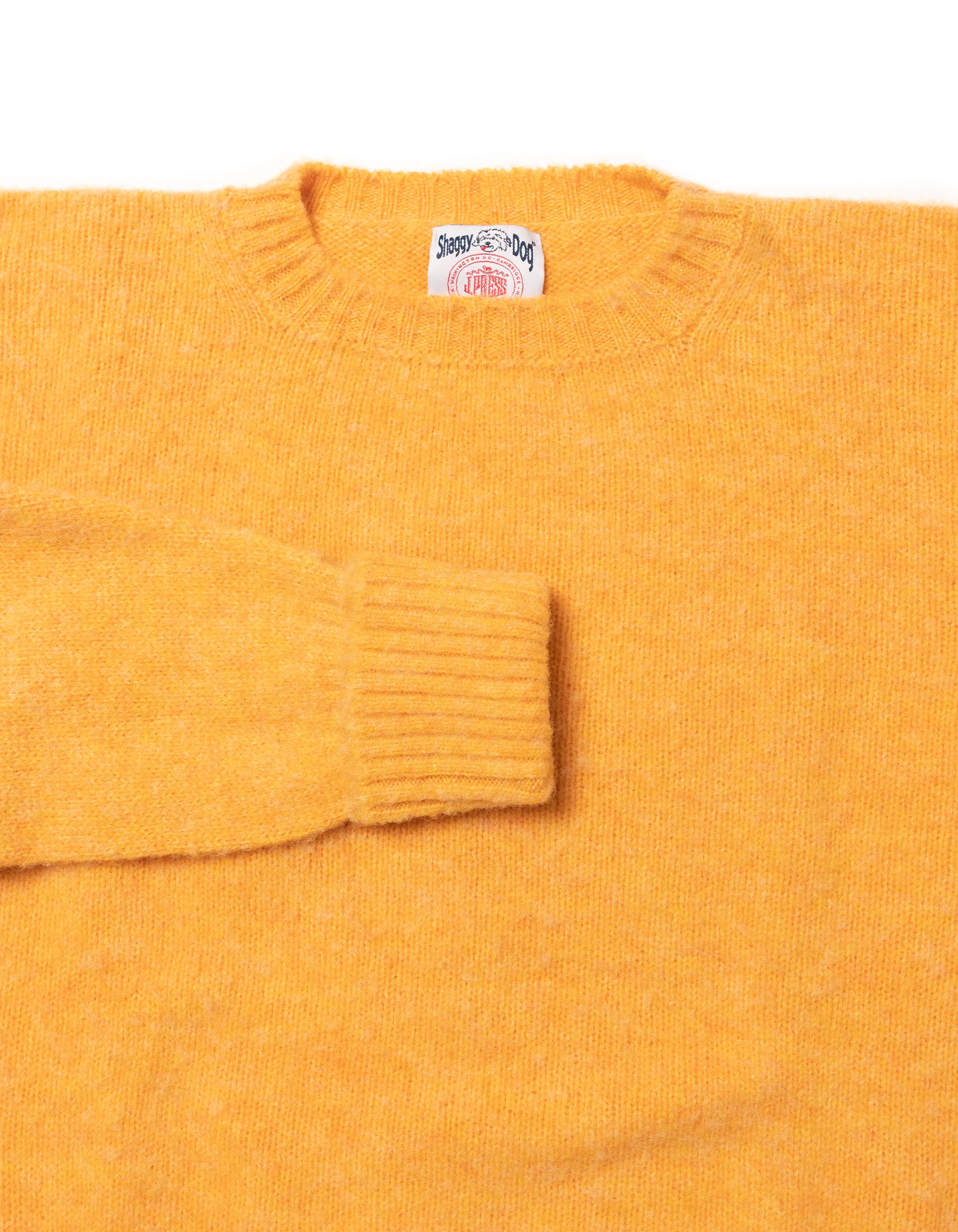 PULL SHAGGY DOG JAUNE VIF - COUPE CLASSIQUE