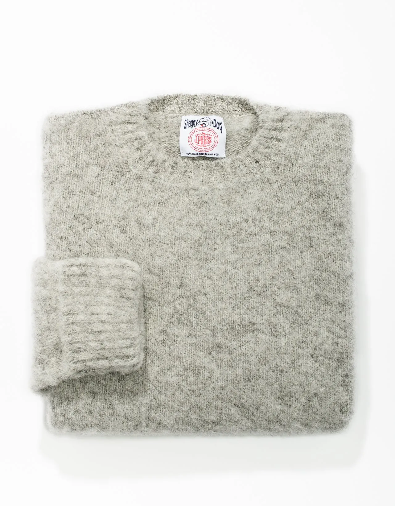 PULL SHAGGY DOG GRIS CLAIR - COUPE CLASSIQUE