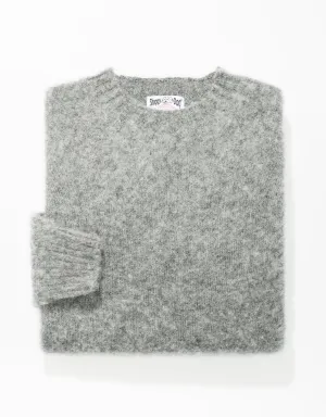 PULL SHAGGY DOG GRIS MOYEN - COUPE AJUSTÉE