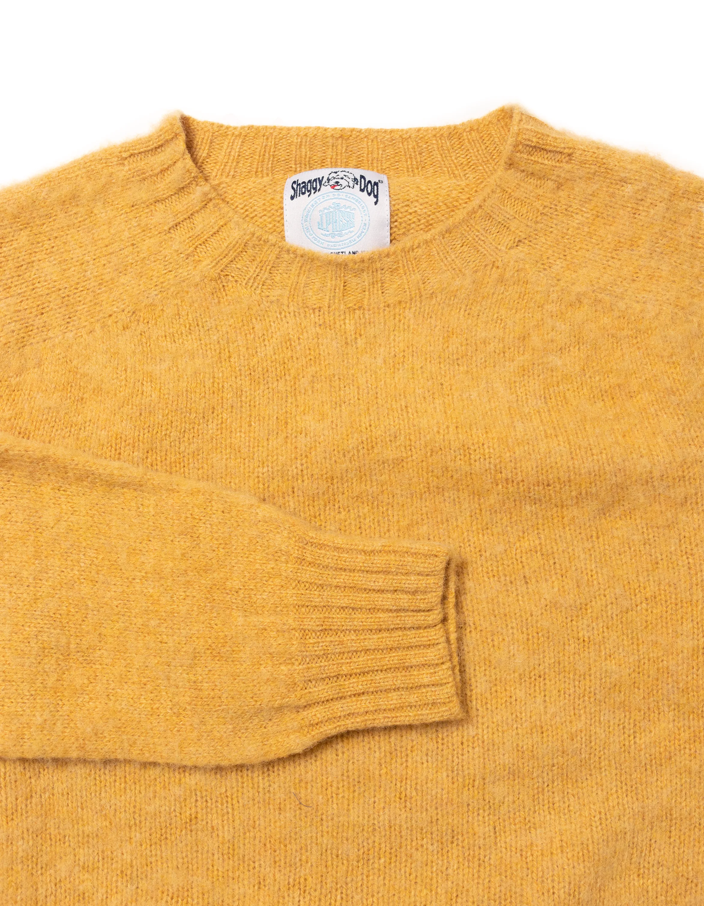 PULL SHAGGY DOG JAUNE - COUPE AJUSTÉE