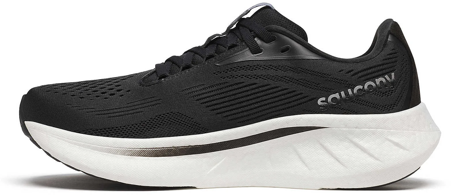 Chaussures de course Saucony Ride 18 WIDE FIT pour femmes - Noir