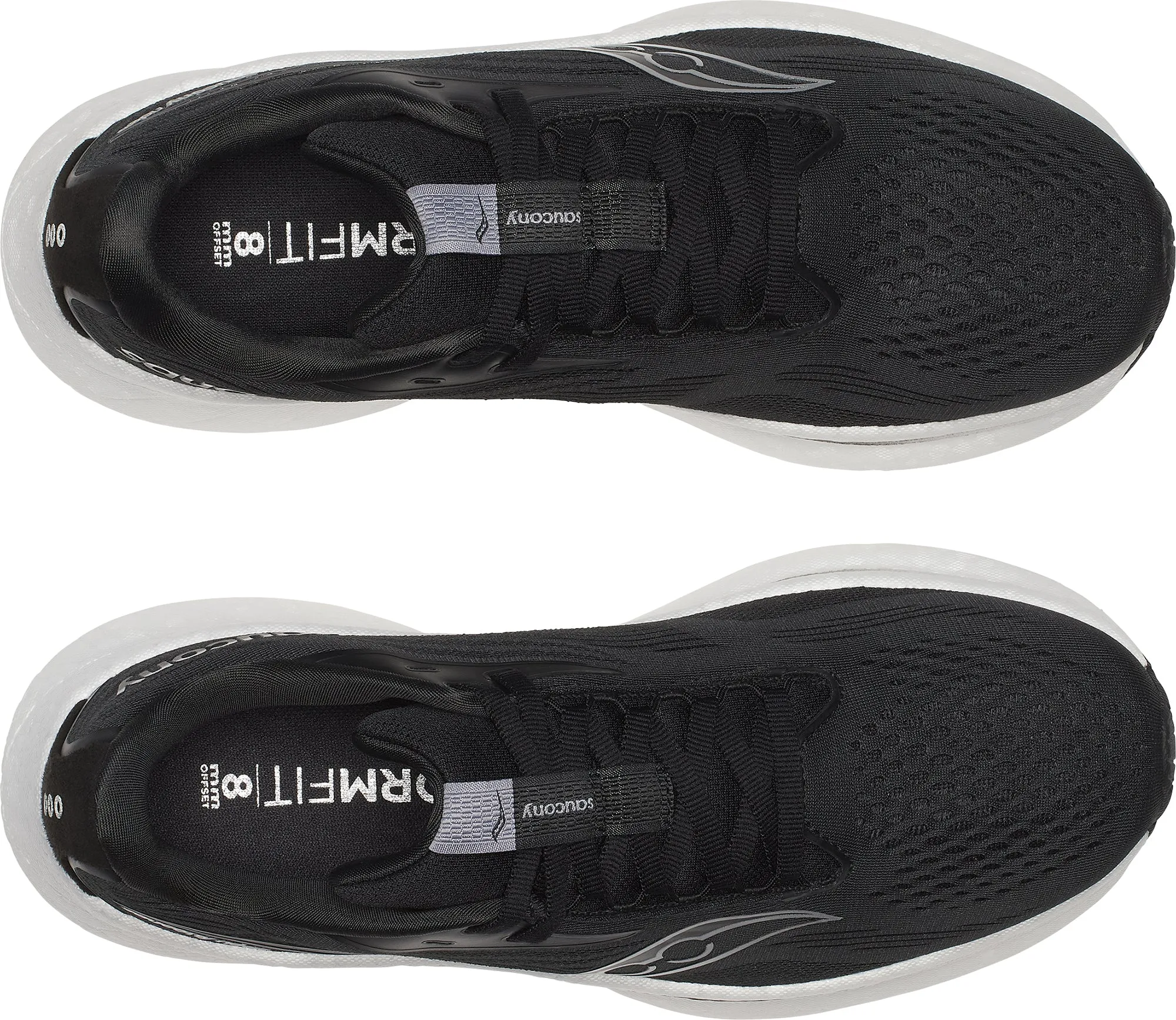 Chaussures de course Saucony Ride 18 WIDE FIT pour femmes - Noir