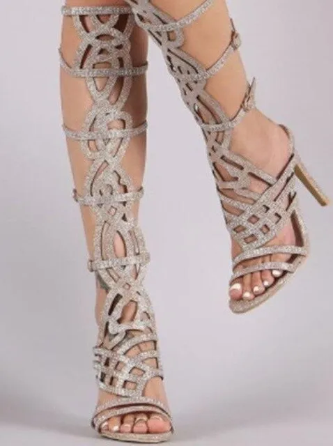 bottes hautes à bout pointu creux mode 2019 chaussures pour femmes sandales d'été Fashion Nova Shoes