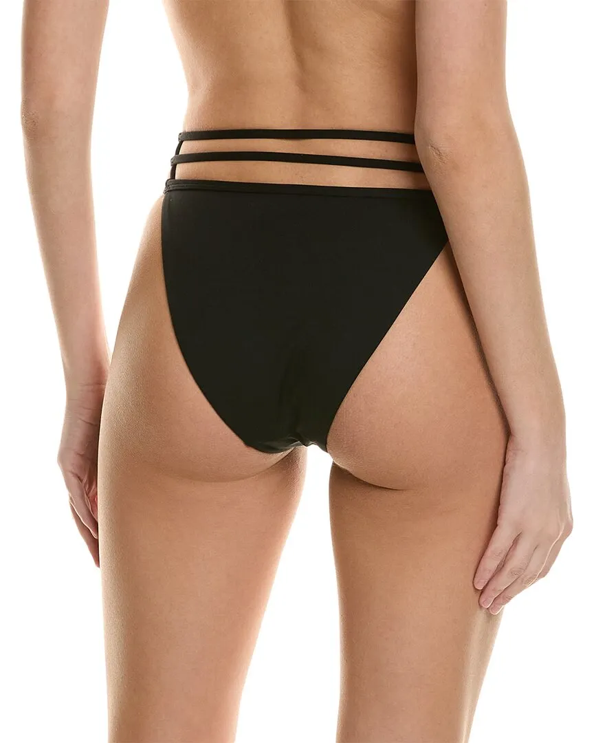 Culotte de bikini à fines bretelles SIMKHAI Amenda unie