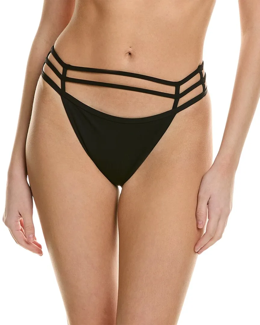 Culotte de bikini à fines bretelles SIMKHAI Amenda unie