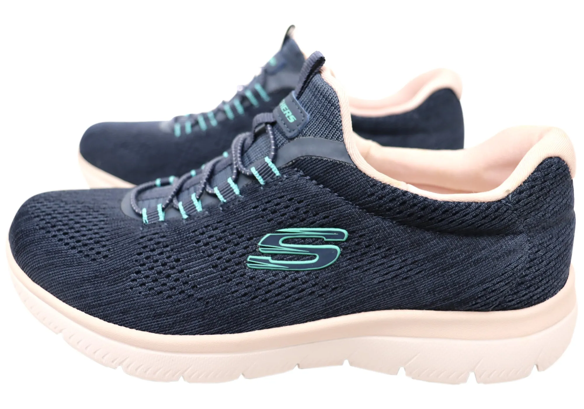 Skechers Femmes Summits Fun Flair Chaussures à Enfiler Confortables Skechers
