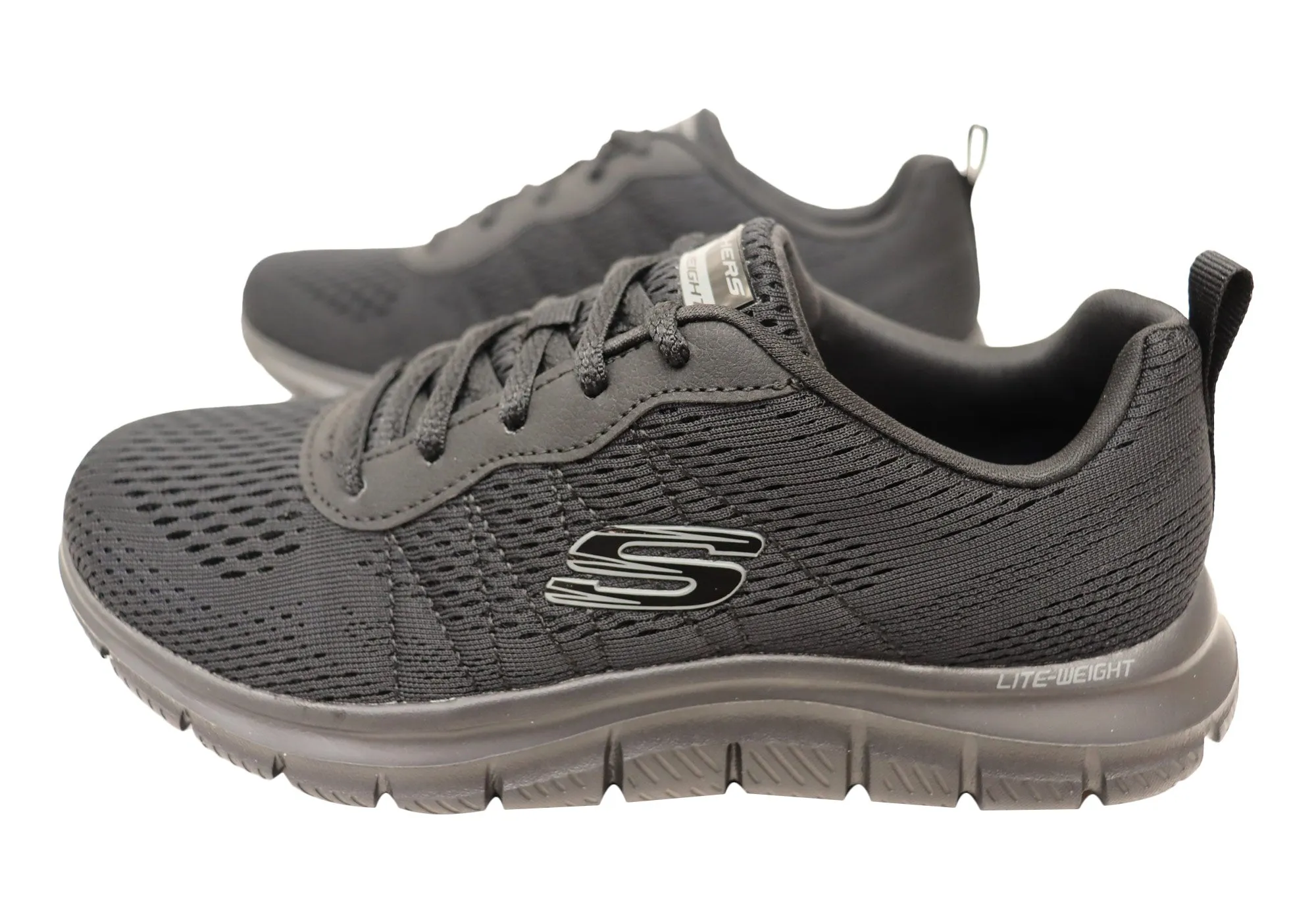 Skechers Femmes Piste Nouveau Basique Confortable Chaussures à Mousse Mémoire Skechers