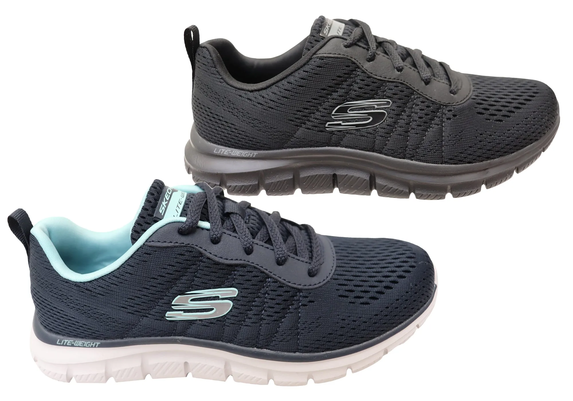 Skechers Femmes Piste Nouveau Basique Confortable Chaussures à Mousse Mémoire Skechers