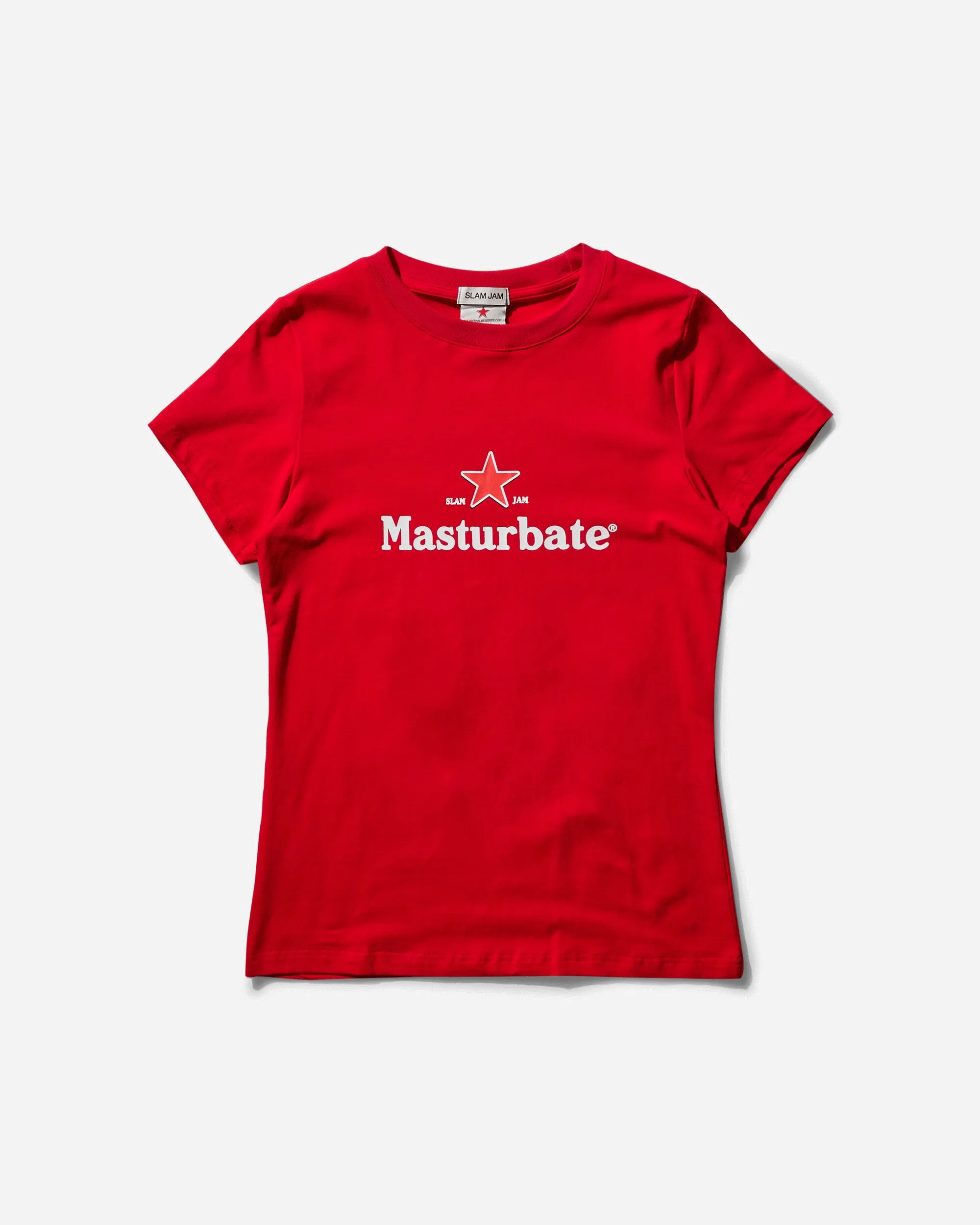 T-shirt Slam Jam Masturbate Rouge