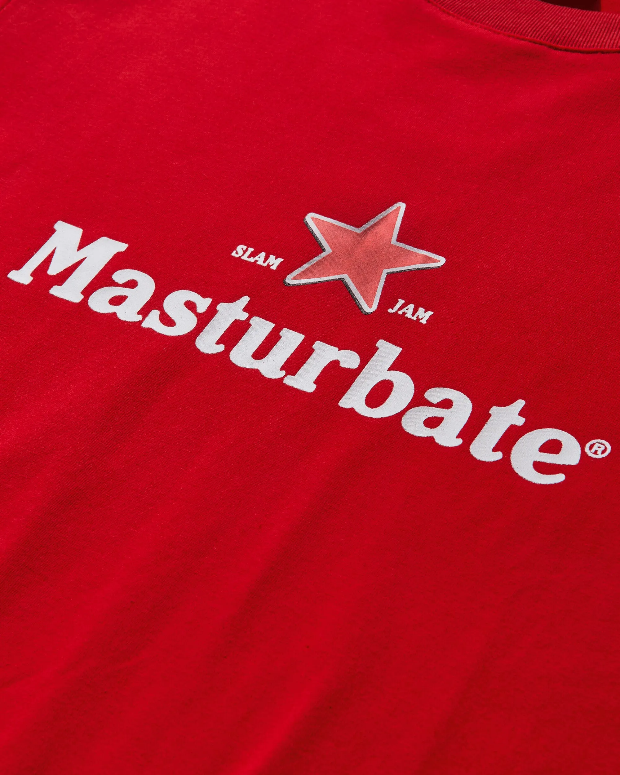 T-shirt Slam Jam Masturbate Rouge