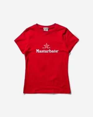 T-shirt Slam Jam Masturbate Rouge