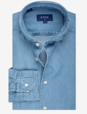 Chemise en jean Tencel ajusté