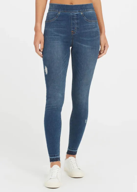 SPANX Jeans Skinny Effilochés - Soldes Finales 20% de réduction dans le panier