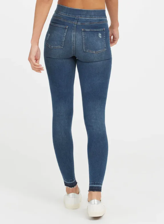 SPANX Jeans Skinny Effilochés - Soldes Finales 20% de réduction dans le panier