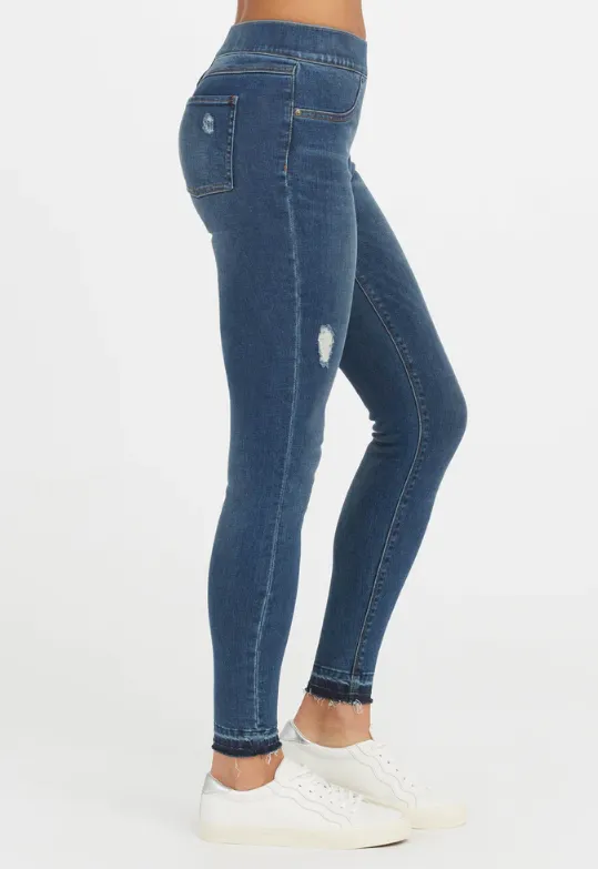 SPANX Jeans Skinny Effilochés - Soldes Finales 20% de réduction dans le panier
