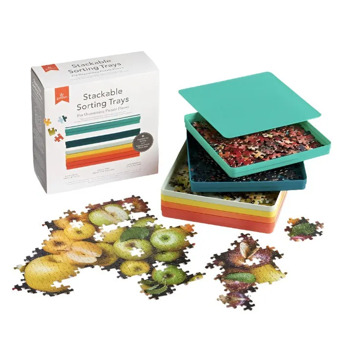 Plateaux de tri empilables pour puzzles