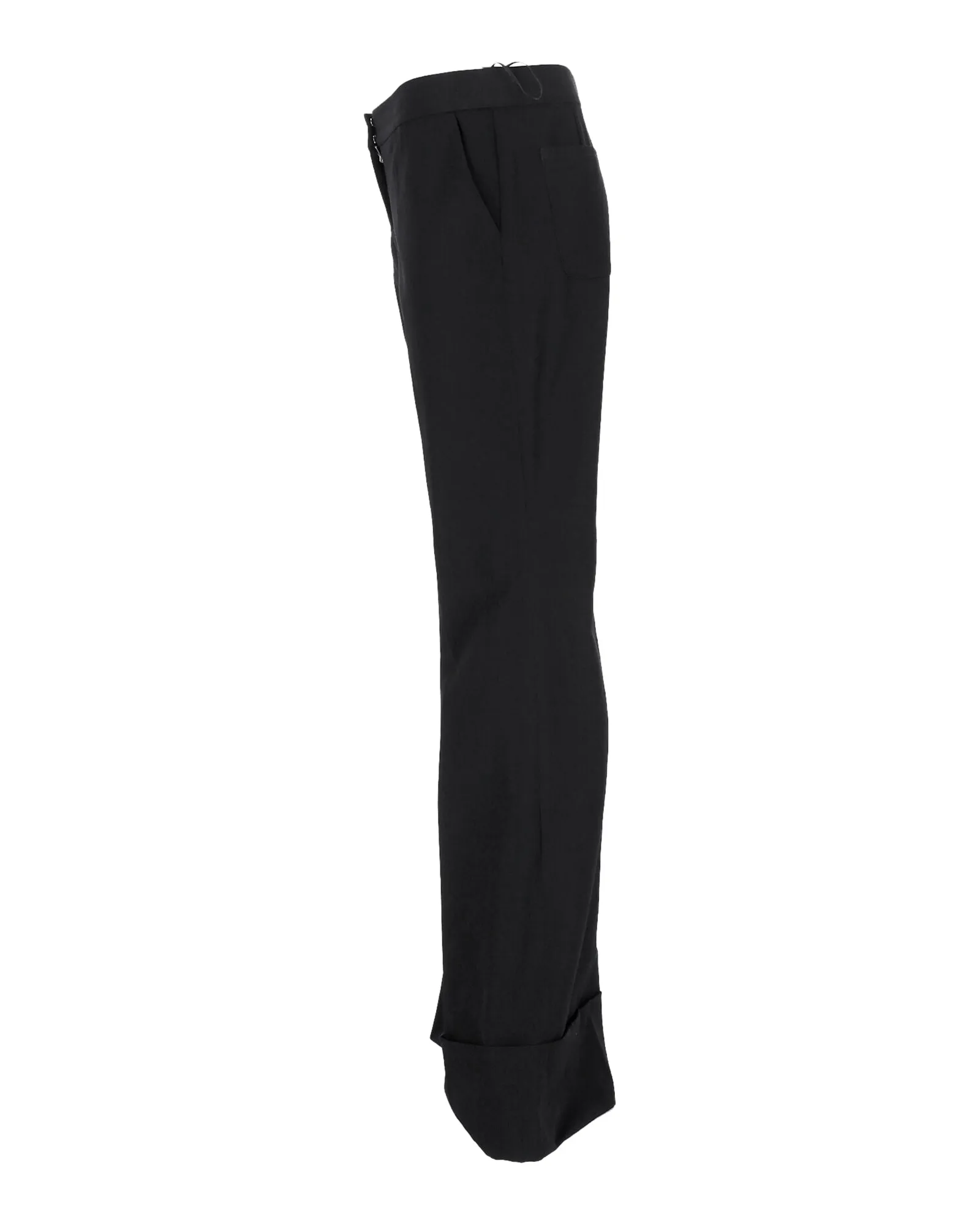 Pantalon Boot-Cut en Laine Noire Stella McCartney