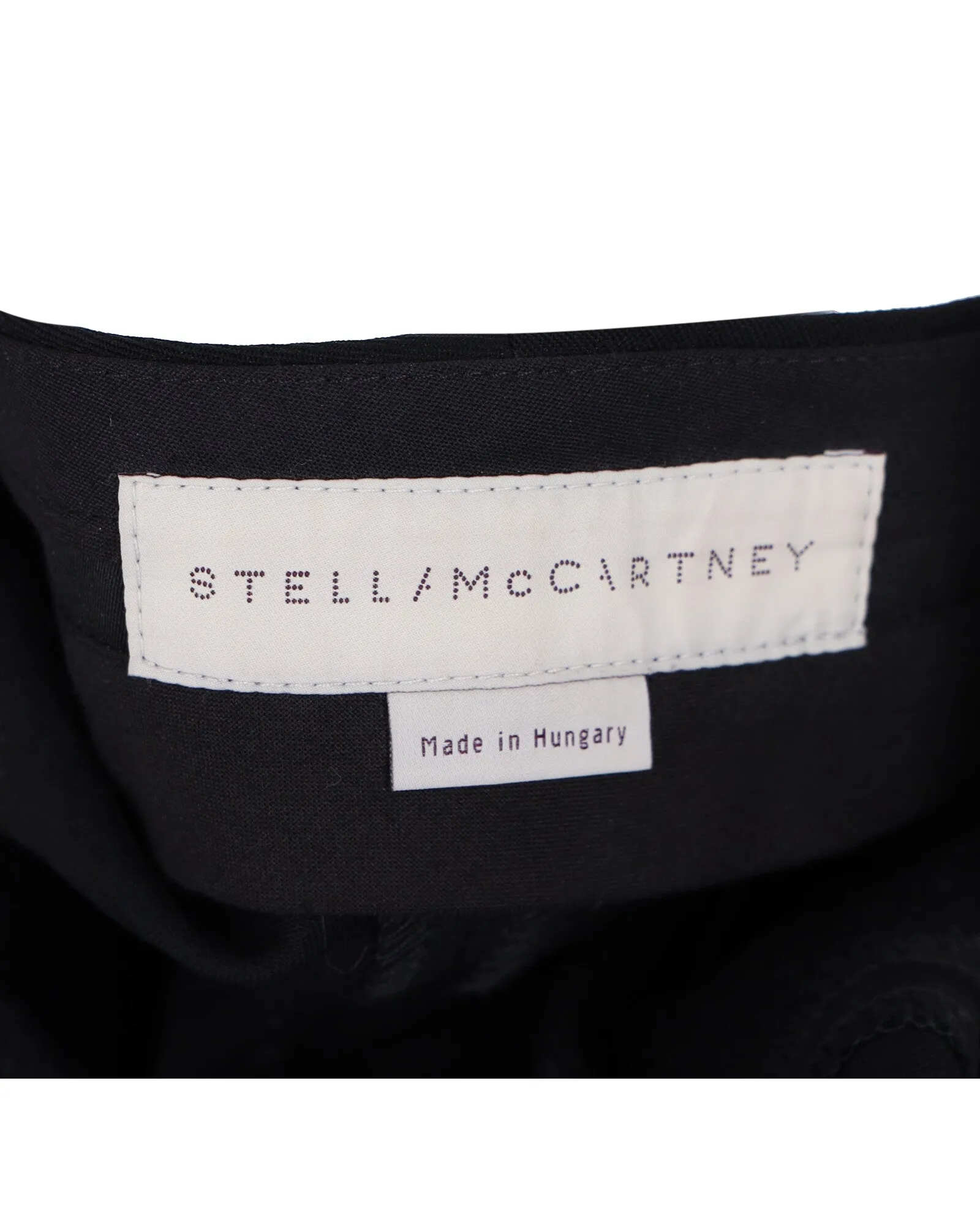 Pantalon Boot-Cut en Laine Noire Stella McCartney