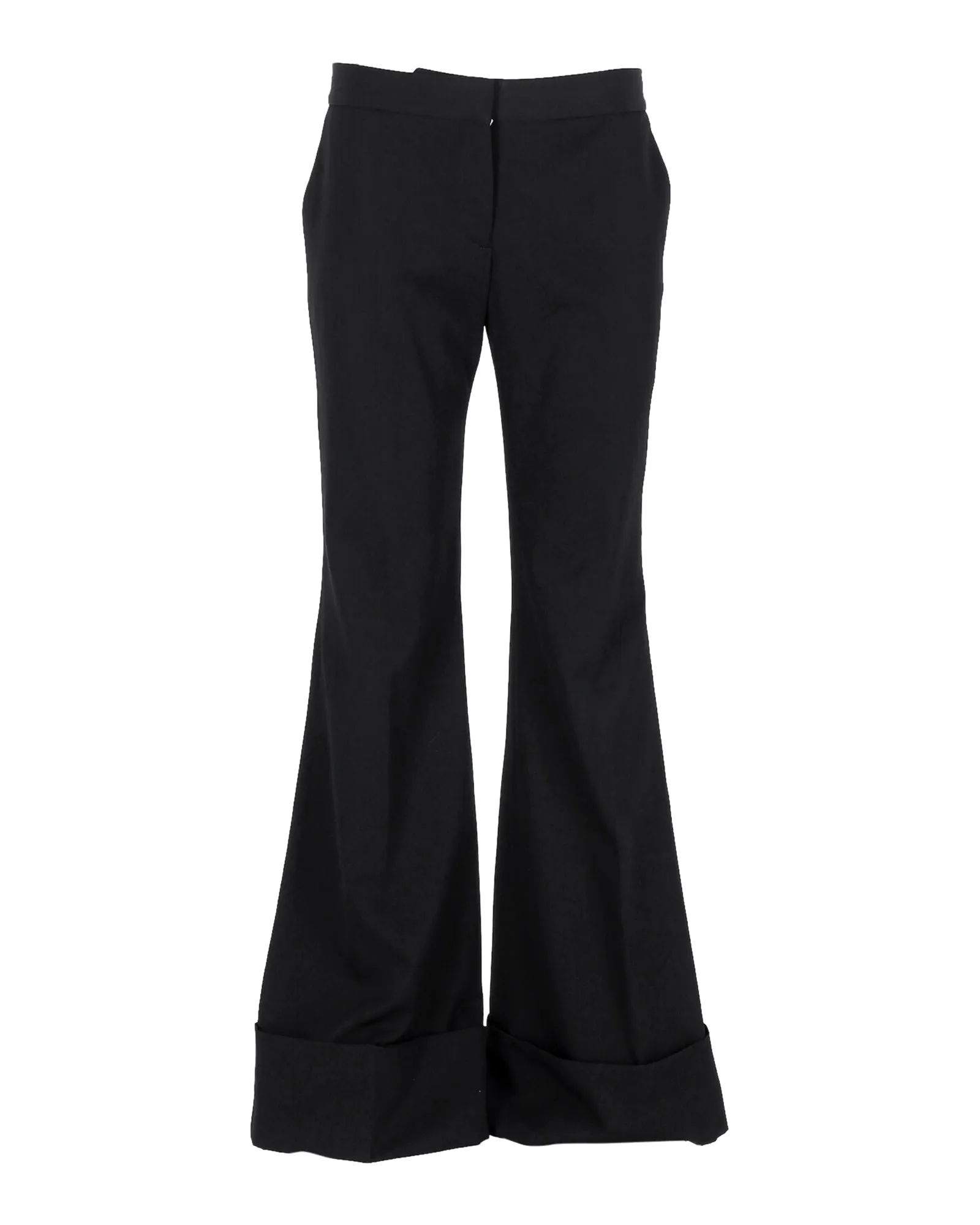 Pantalon Boot-Cut en Laine Noire Stella McCartney
