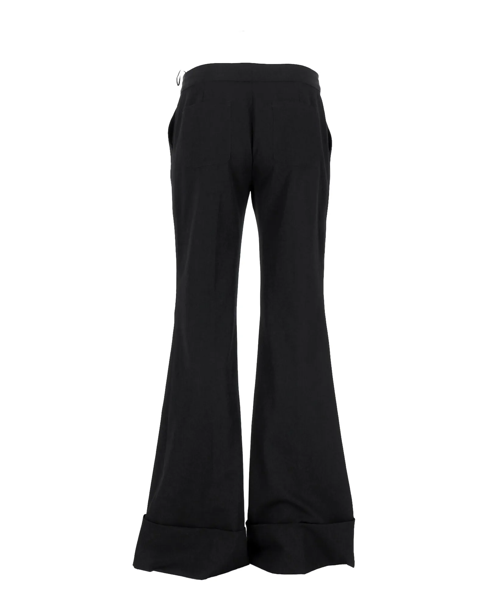 Pantalon Boot-Cut en Laine Noire Stella McCartney