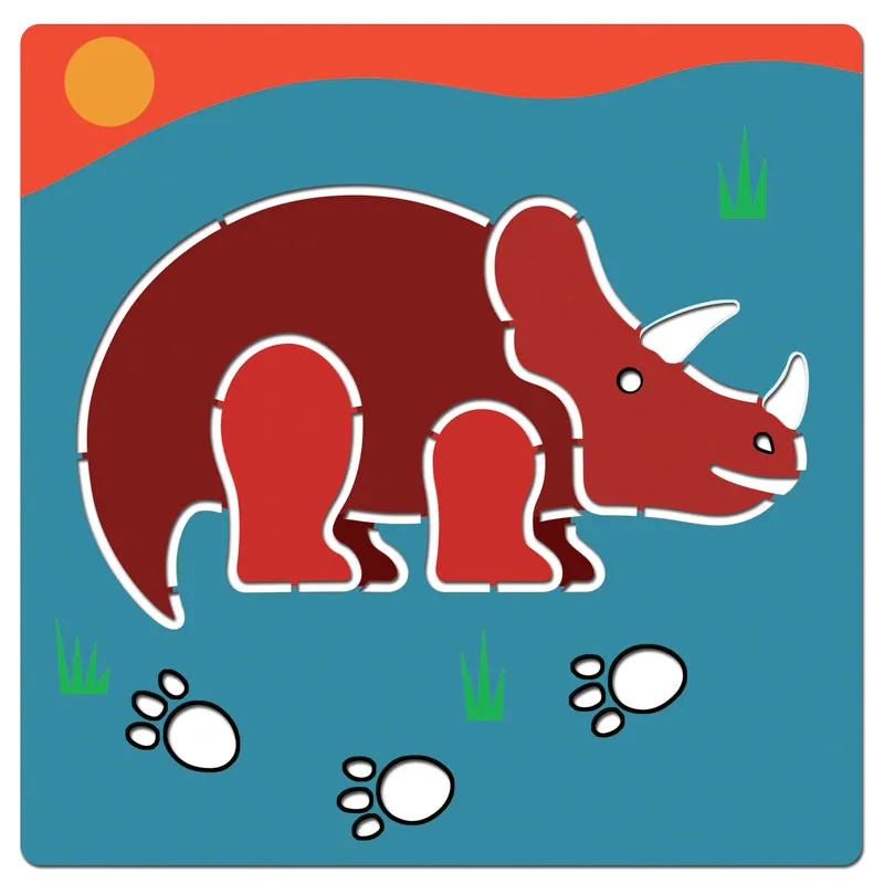 Kit de pochoirs - Dinosaures