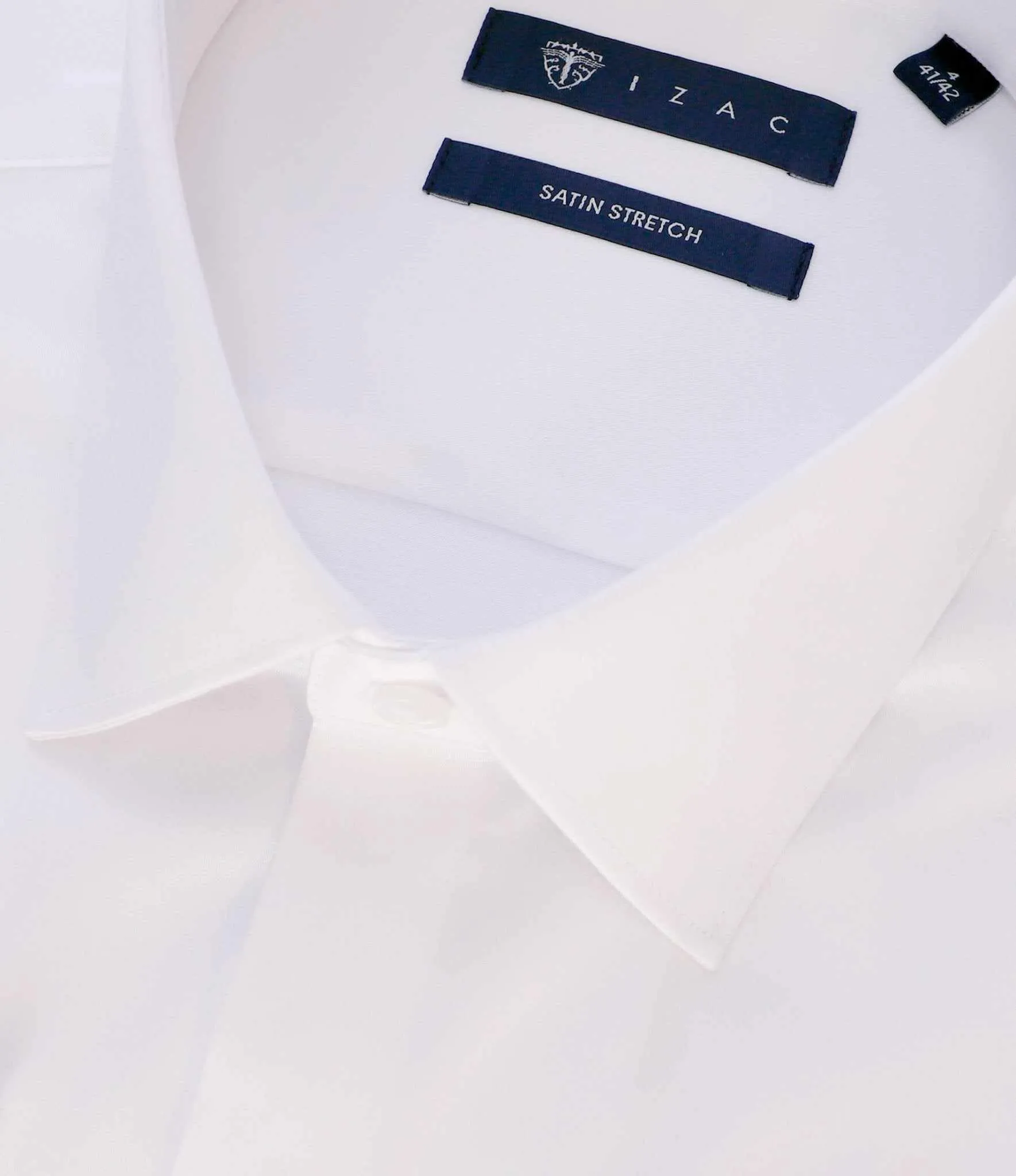 Chemise stretch en satin blanc Stretchms