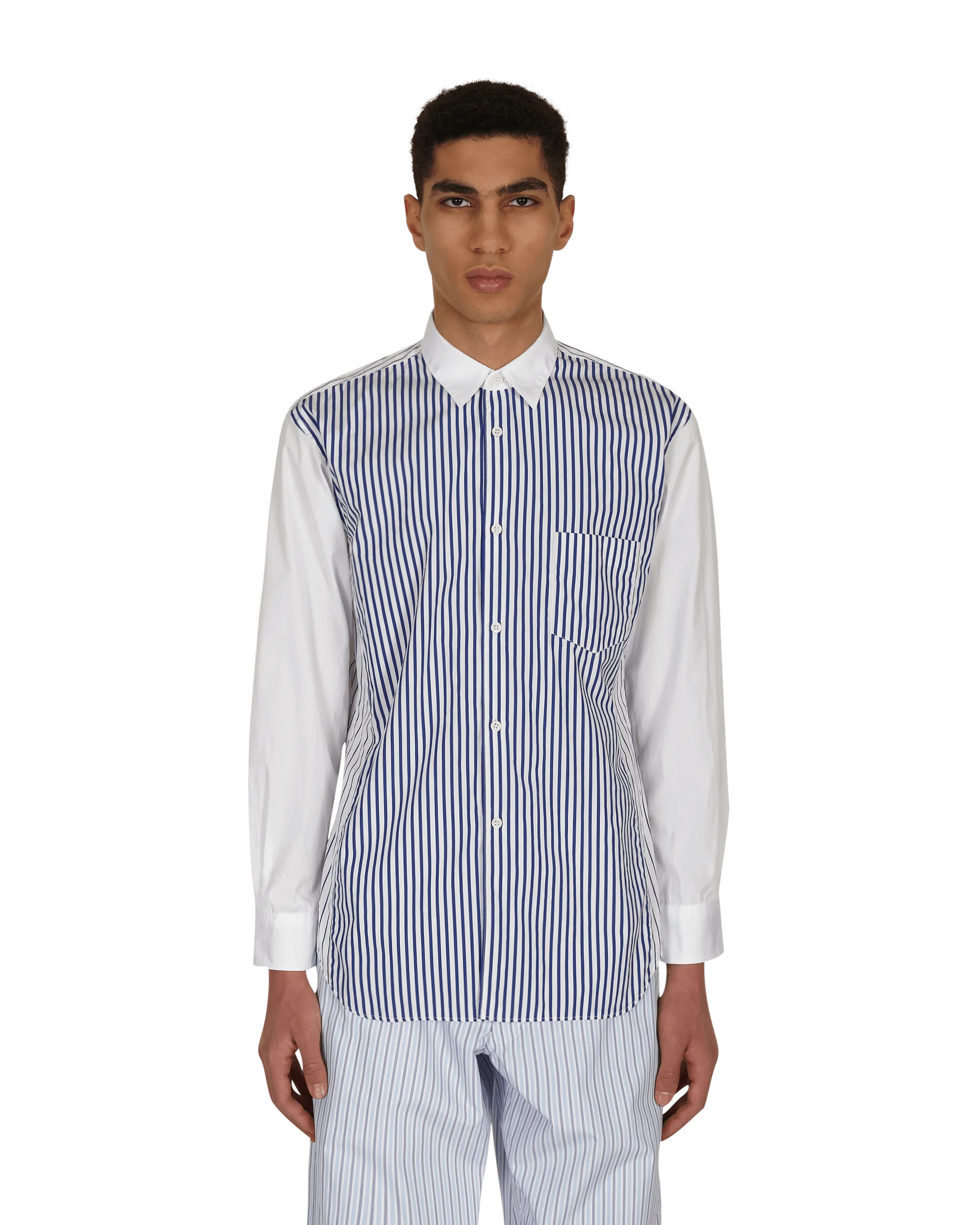 Chemise à rayures multicolore