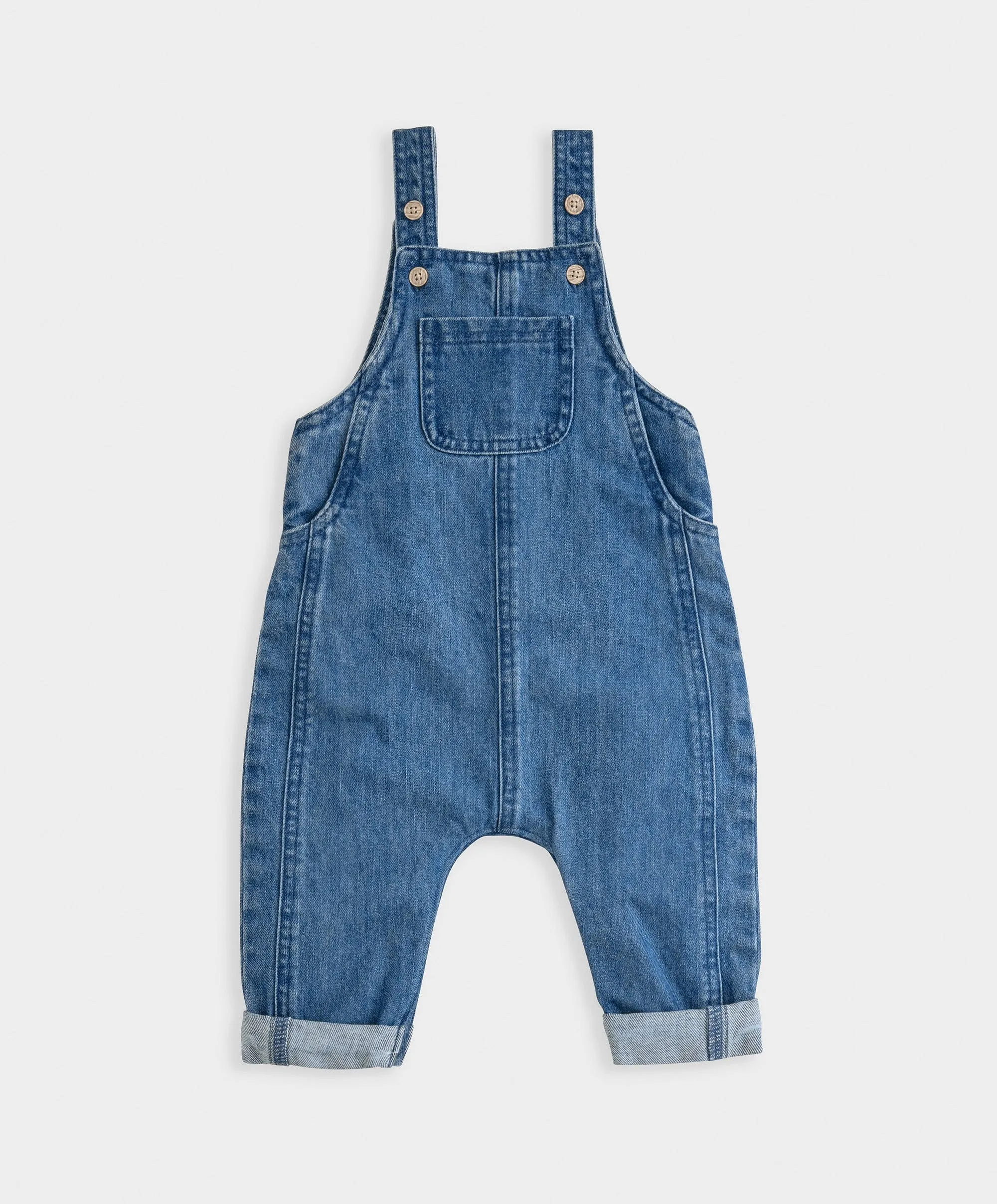 Ensemble T-shirt rayé & Salopette en Jean Bébé Enfant Mamas & Papas