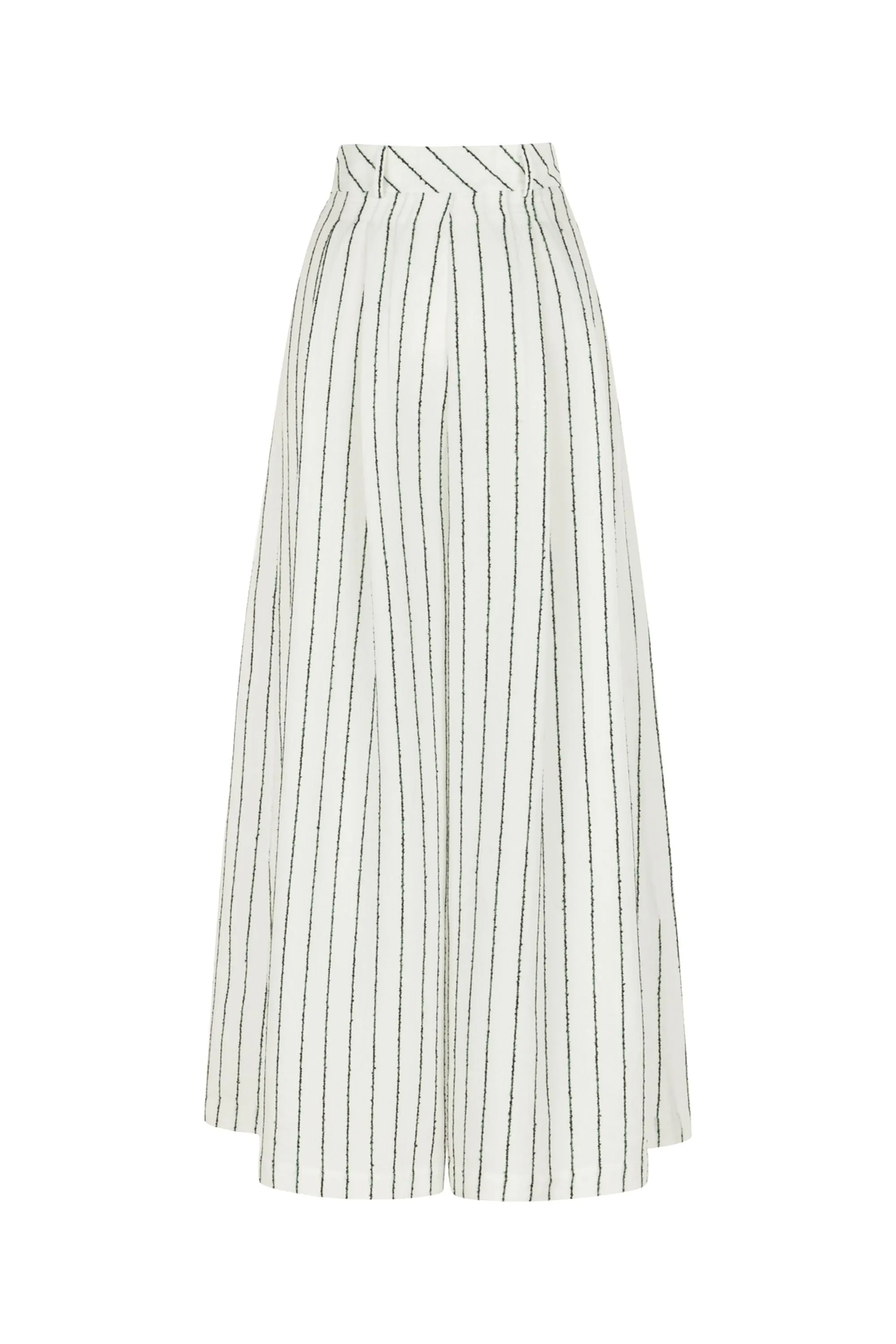 Pantalon large à rayures