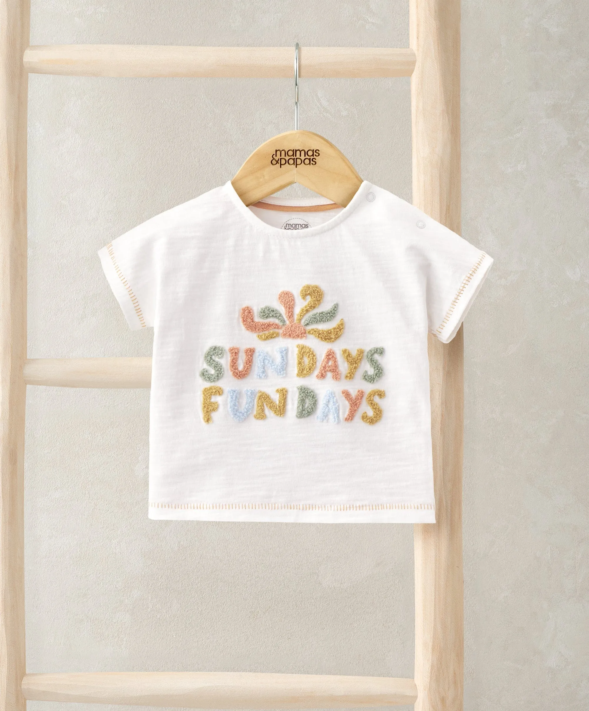 T-shirt slogan Jours de soleil, jours de plaisir