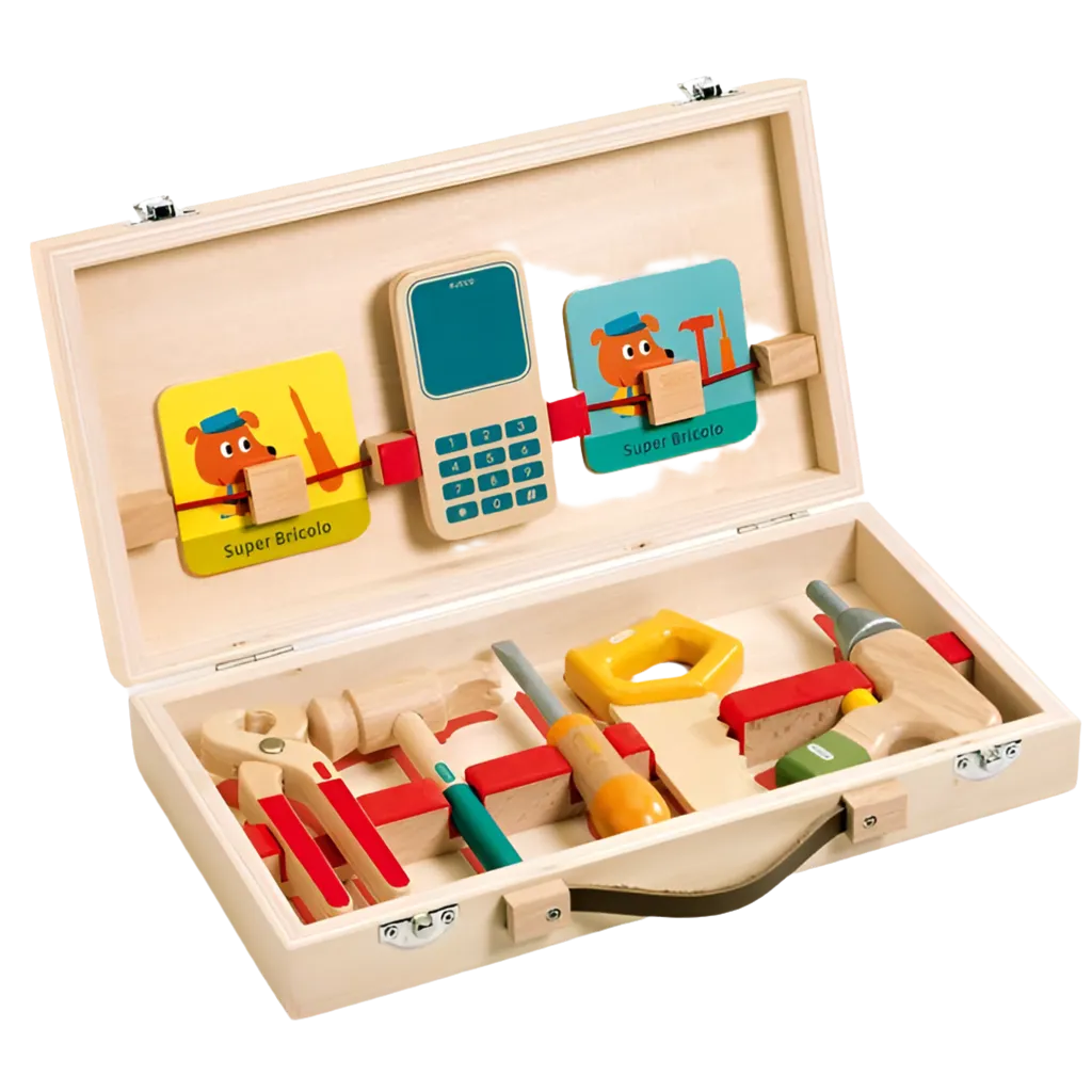 Super Bricolo Kit d'Outils en Bois