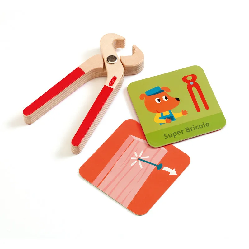 Super Bricolo Kit d'Outils en Bois