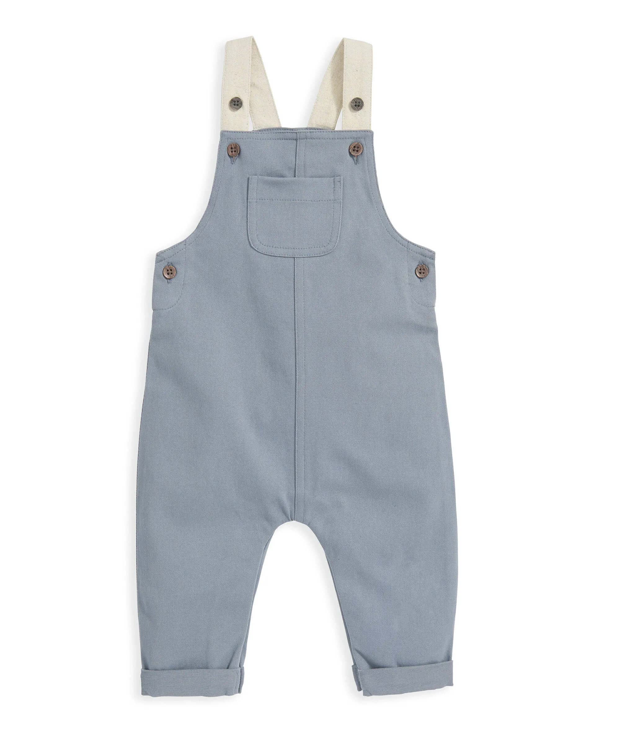 Ensemble T-Shirt & Salopette - Bleu Bébé Enfant Mamas & Papas