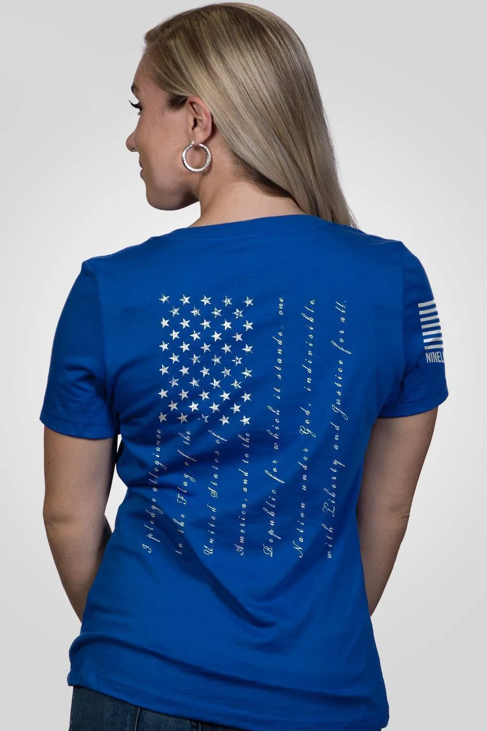 The Pledge - T-shirt Femme Décolleté en V Coupe Détendue