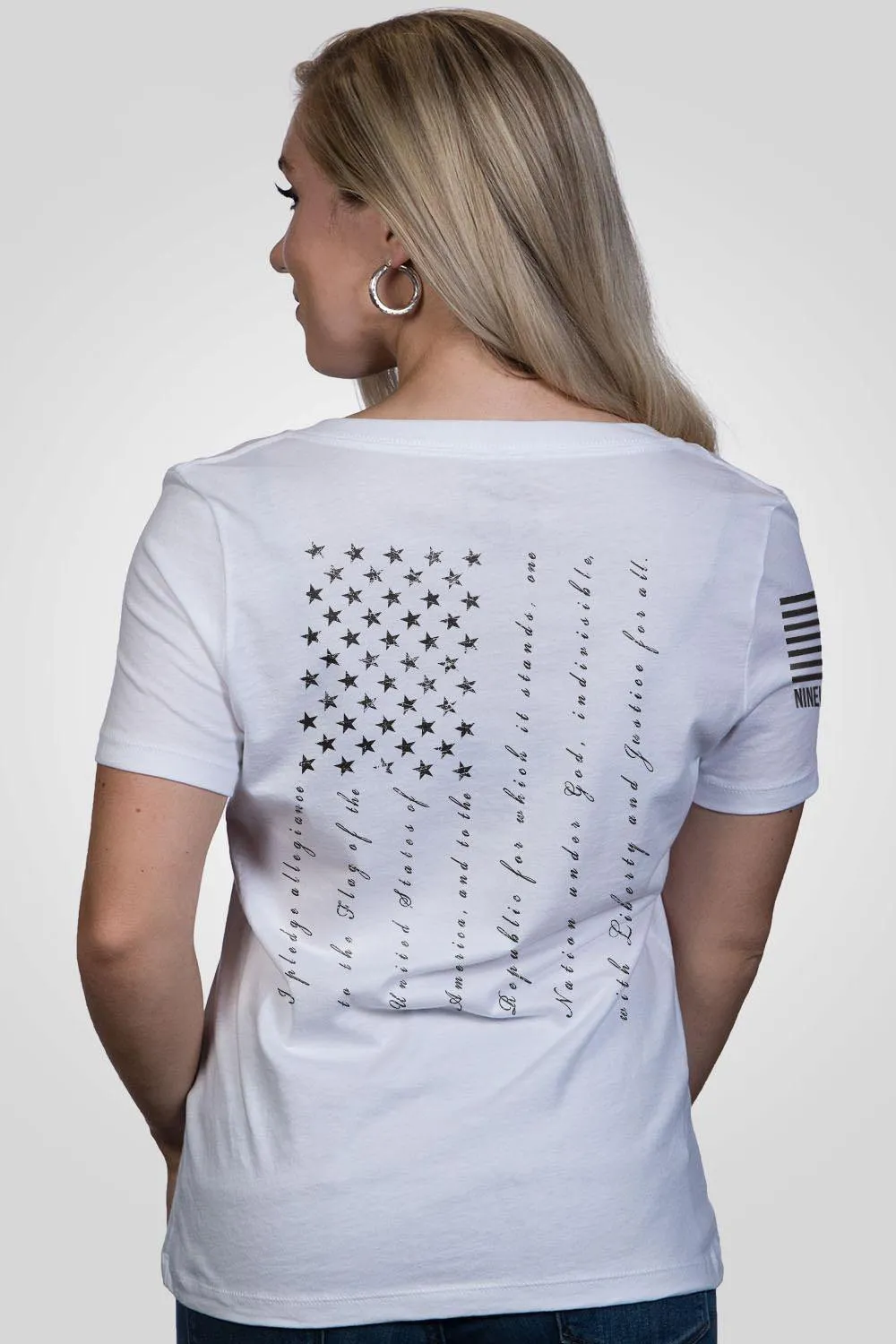 The Pledge - T-shirt Femme Décolleté en V Coupe Détendue