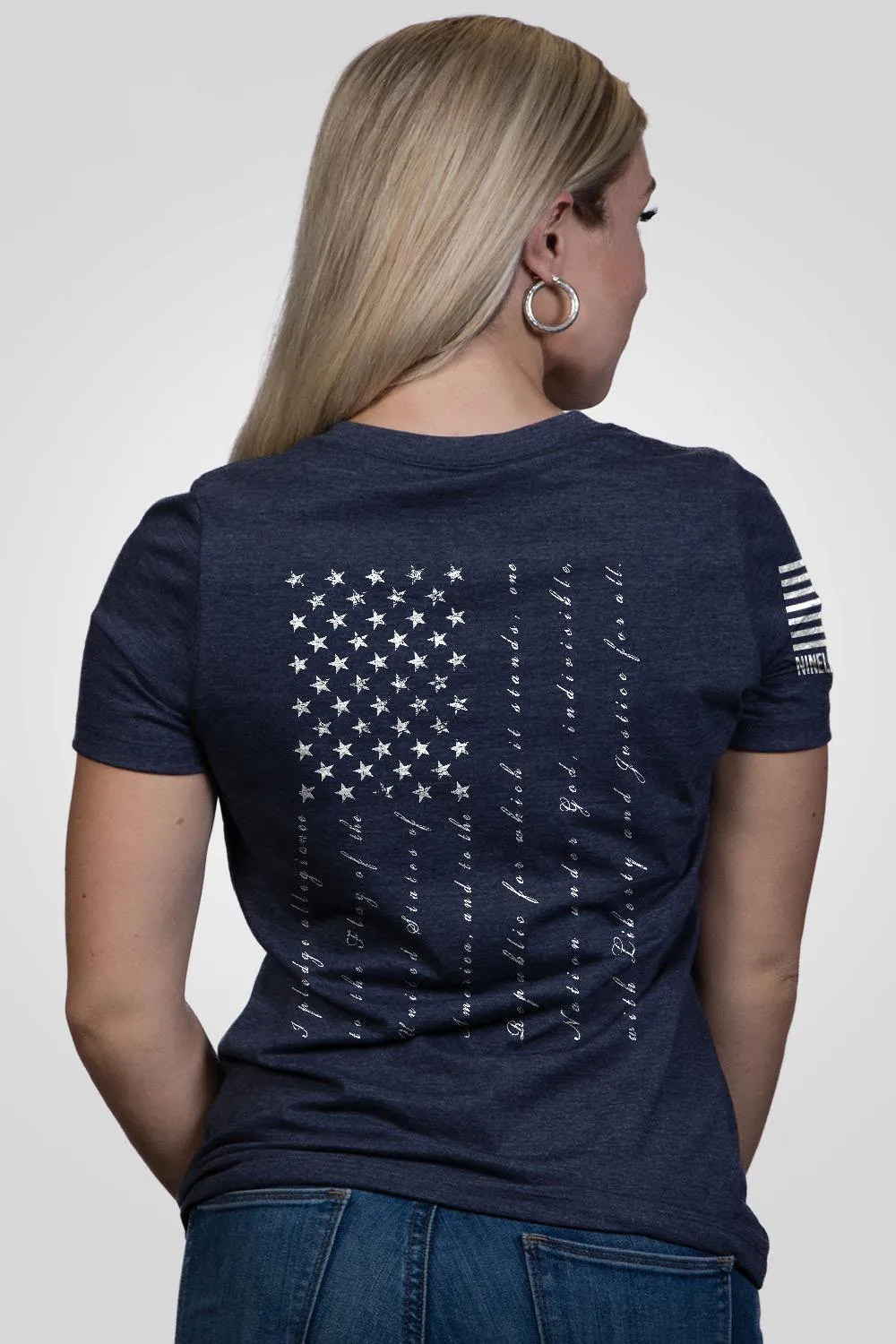 The Pledge - T-shirt Femme Décolleté en V Coupe Détendue