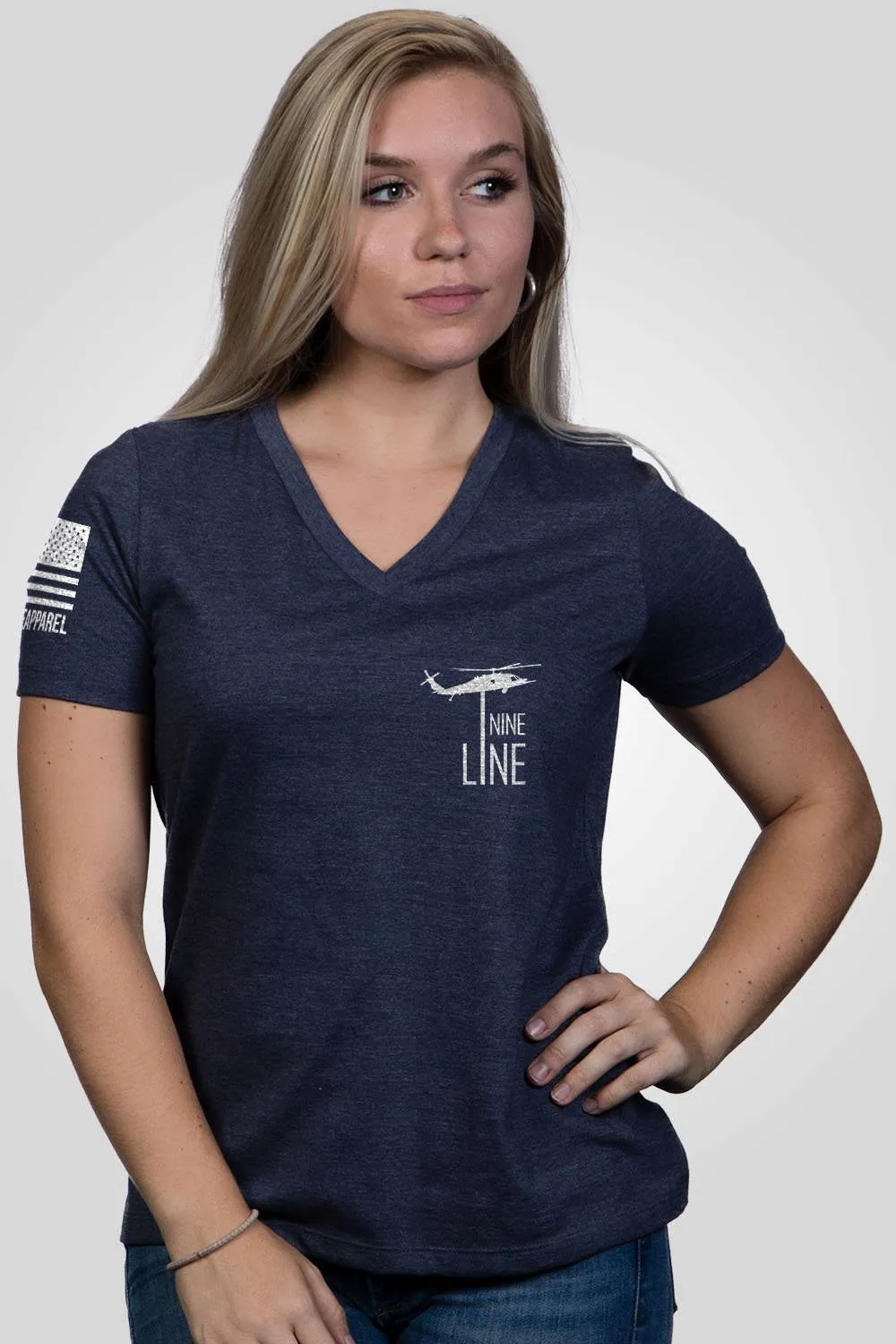 The Pledge - T-shirt Femme Décolleté en V Coupe Détendue