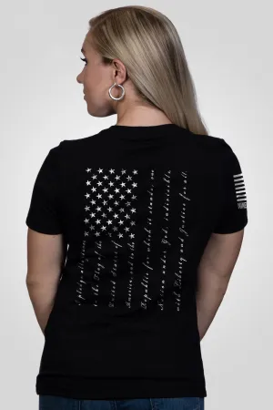The Pledge - T-shirt Femme Décolleté en V Coupe Détendue