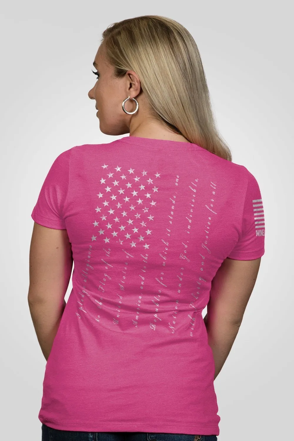 The Pledge - T-shirt Femme Décolleté en V Coupe Détendue