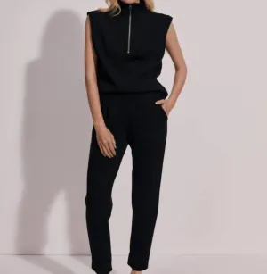 Le Pantalon à Revers Enroulé 28,5 en Noir