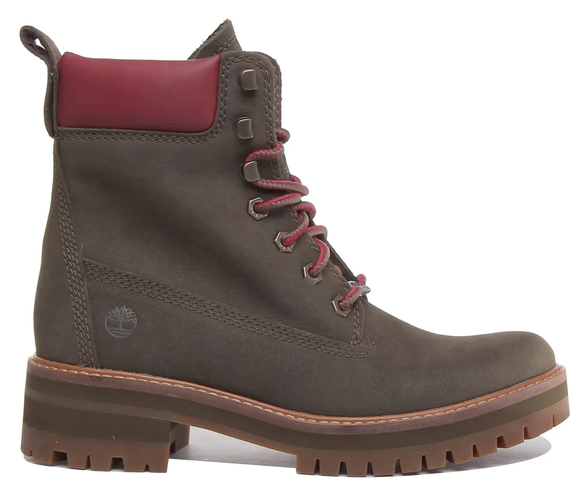 Bottes Timberland A2Dtd Vallée de Courmayeur en olive pour femmes
