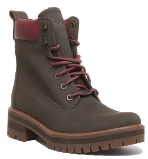 Bottes Timberland A2Dtd Vallée de Courmayeur en olive pour femmes