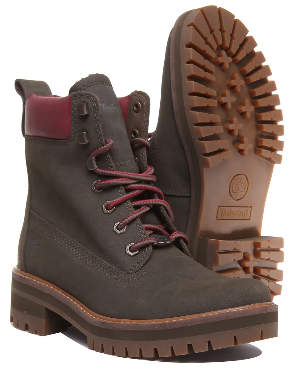 Bottes Timberland A2Dtd Vallée de Courmayeur en olive pour femmes