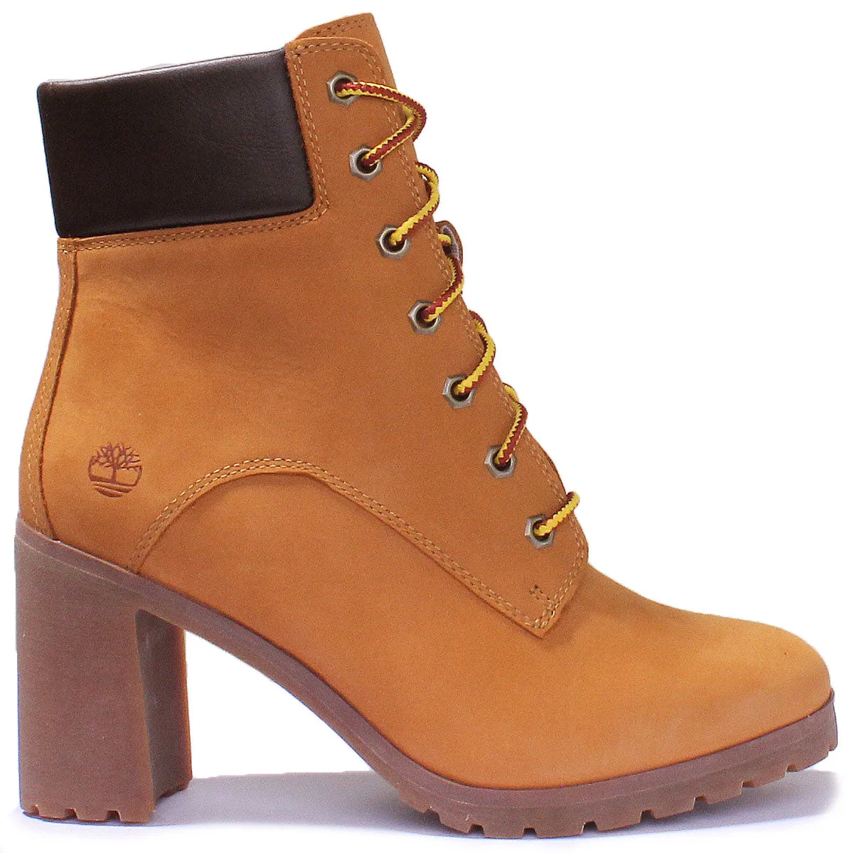 Bottes chelsea Timberland Allington à talon bloc de 6 cm en couleur blé pour femme