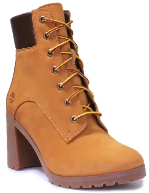 Bottes chelsea Timberland Allington à talon bloc de 6 cm en couleur blé pour femme