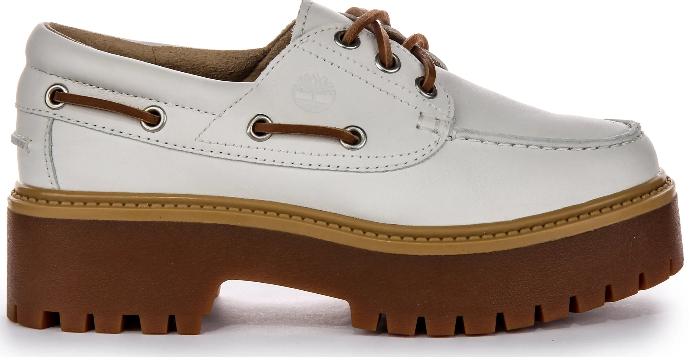 Chaussures bateau Timberland Stone Street en blanc pour femmes